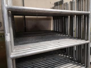 25x Aluminium Upright Scaffolding Frames, 2-metres tall, 1.3-metres wide