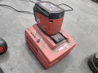 Faulty Hilti SF 151-A Cordless Drill with Batteries and Charger