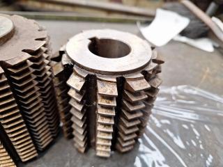 4 x Gear Hobber Cutters