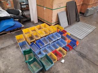 Large Assortment of Wall Mountable Plastic Containers