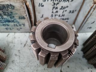 4 x Gear Hobber Cutters