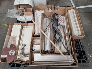 Assorted Cabinetry Drawer Componets, Feet, LED Lighting, & More