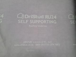 Roll of DriStud RU24 Roof Underlay + Roll of Black Plastic Sheet 