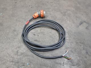 3-Phase 16A Power Cable Lead, 5* Metre Length