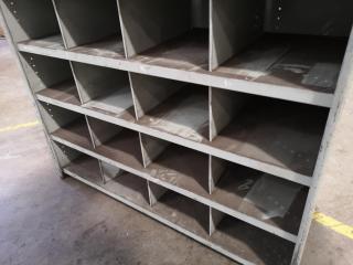 Steel Workshop Pigeon Hole Parts Storage Shelf Unit