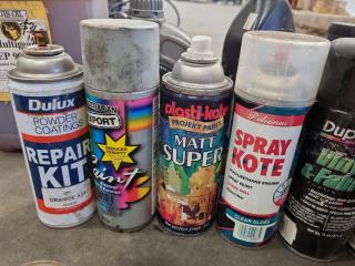 Assorted Automotive Oils, Paints, Additives, Strippers, & More
