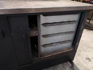 Heavy Duty Steel Topped Workbench