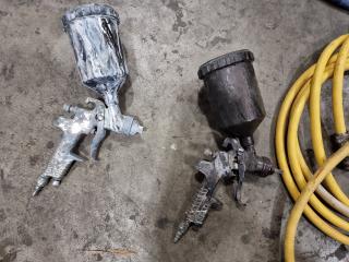 Assorted Airline Hoses And Air Tools