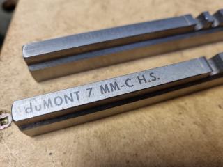 2x DuMont CHS Keyway Broaches, 7mm & 1/4" Sizes