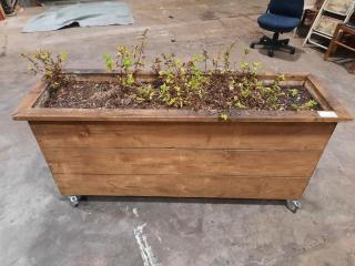 Mobile Wooden Planter Box.