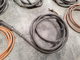 Assortment of Welding Cables/Grounds and Torches