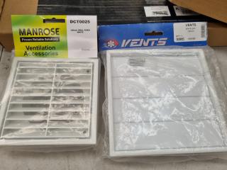 Assorted Ventilation Grills, Fan, Vent Covers, New