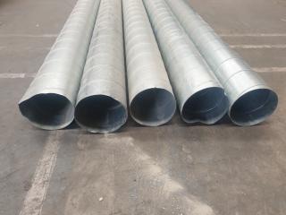 5 x Lengths 200mm Spiral Tube