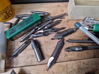 Assorted Milling Cutters, Bits, Vices, & More