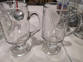 21x Assorted Glass Water Pitchers, Mugs