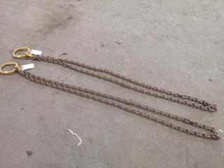 2x Sets of 1600kg Lecting Chain Sets