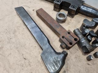 Assorted Lathe Cutting Heads, Tools, Mounts & More