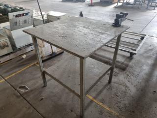 Small Workshop Tabke with Vice Attached