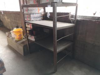Vintage Heavy Duty Workshop Storage Shelf Unit