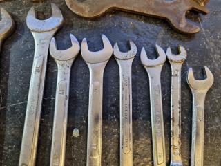 27x Assorted Combination Spanner Wrenches & More