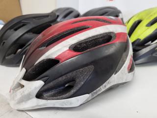 5x Assorted Used Adult Bike Helmets