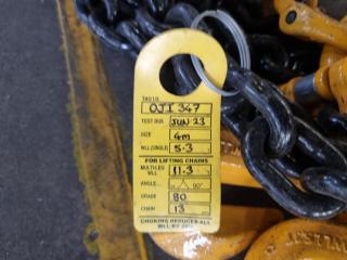 4 Meter (13mm)  5.3-11.3 Tonne Lifting Chain (Certified)