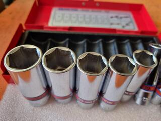 2x King Tony Deep Socket Sets, 3/8" & 1/2" Drive