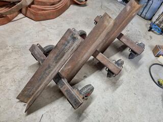 3x Material Transport Trollies