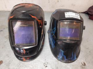 2 x Autodarkening Welding Masks