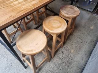 Bar Leaner and Stools