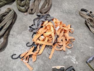 Large Assortment of Lifting Slings, Ratchet Tie Downs ETC 