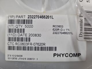 12,000x Phycomp Thick Film Resistors 232270466201L, Bulk, New