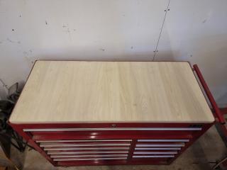 12 Drawer Superwide Tool Trolley with Ball Bearing Slides and Worktop.