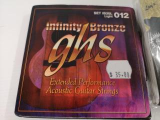 7x Assorted Sets of Acoustic Guitar Strings