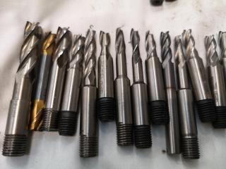 95x Assorted Ball, Square Edge, Rounded Edge & Finishing End Mill Bits