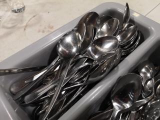 Bulk Tray of Spoons, Assorted Types