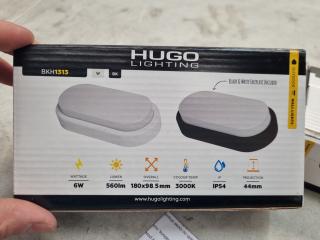 2x Hugo Lighting Outdoor LED 6W Wall Lights, New