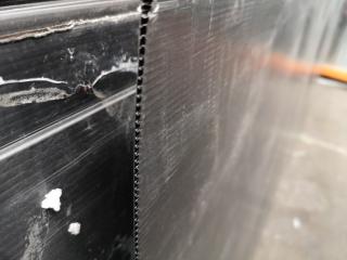 12x Black Plastic Corrugated Sheets,