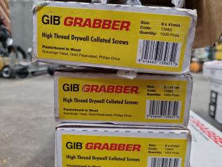 Assorted GIB Grabber Collated Drywall Screws