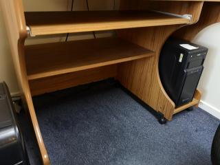 Mobile Office Computer Workstation Desk