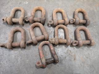 9x Assorted D-Shackles