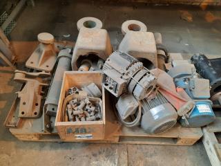 Pallet of Assorted Motors and Components