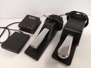4x Assorted Korg Keyboard Foot Pedals