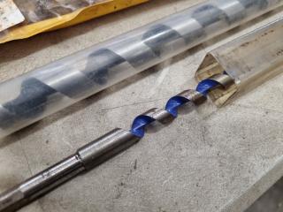 Assorted SDS Plus & Auger Drill Bits + Quick Grip