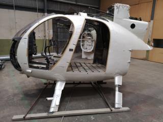 Kawasaki MD500 White Helicopter Body