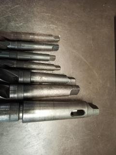 7 Assorted Morse Taper Drill Bits