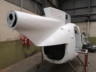 MD 500C White Helicopter Body