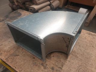 90 Degree Curved Duct Corner