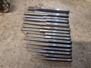 Assorted Lot of TTI Chrome Vandium Punches