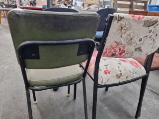 5x Vintage Office Type Chairs